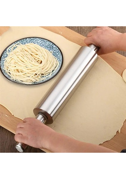 Şerit Tarzı 28CM Paslanmaz Çelik Silindirler Oklava Çocuk Mutfak Pişirme Pişirme Aracı Makarna Kurabiye Hamur Pasta Fırın Erişte Mutfak (Yurt Dışından) fiyatları