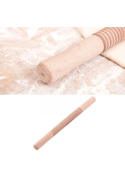 Damga Stili 1 Adet Ahşap Iplik Oklava Bütün Ahşap Desen Pişirme Kek Rulo Pasta Pişirme Çiçek Haddeleme Köfte Sopa Bisküvi Rulo (Yurt Dışından)