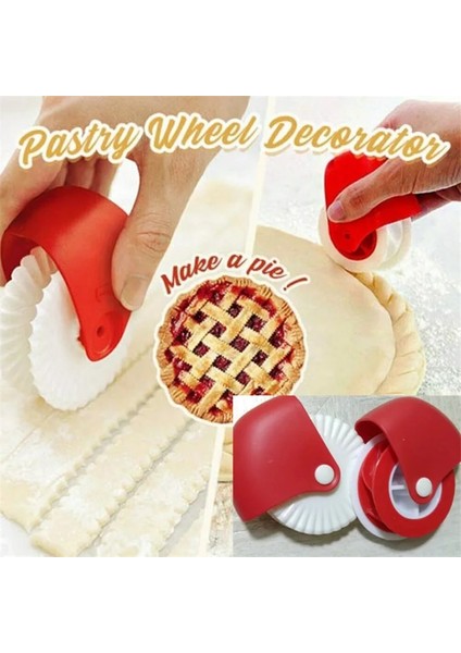 Dalga Deseni Stili Pratik Pasta Haddeleme Weel Spagett Erişte Makinesi Hamur Kesici Pizza Pasta Dekoratör Mutfak Bakeware Manuel Makaralı Kesici Araçları (Yurt Dışından) fiyatları