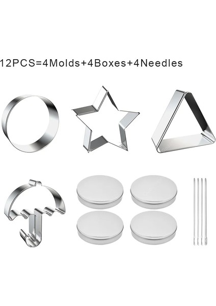 12 Adet Tarzı Kalamar Dalgona Şeker Hoeny Tarak Kalıp Şemsiye Yıldız Üçgen Rould Kalamar Kalıp Kurabiye Kek Kalıbı Pişirme Tatlılar Araçları Için (Yurt Dışından)