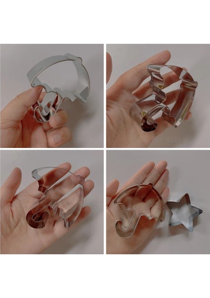 12 Adet Tarzı Kalamar Dalgona Şeker Hoeny Tarak Kalıp Şemsiye Yıldız Üçgen Rould Kalamar Kalıp Kurabiye Kek Kalıbı Pişirme Tatlılar Araçları Için (Yurt Dışından) modelleri