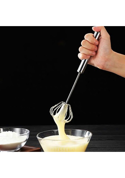 L Tarzı Yarı Otomatik Yumurta Çırpıcı Paslanmaz Çelik Yumurta Çırpma Manuel El Mikser Kendinden Dönen Yumurta Karıştırıcı (Yurt Dışından) fiyatları