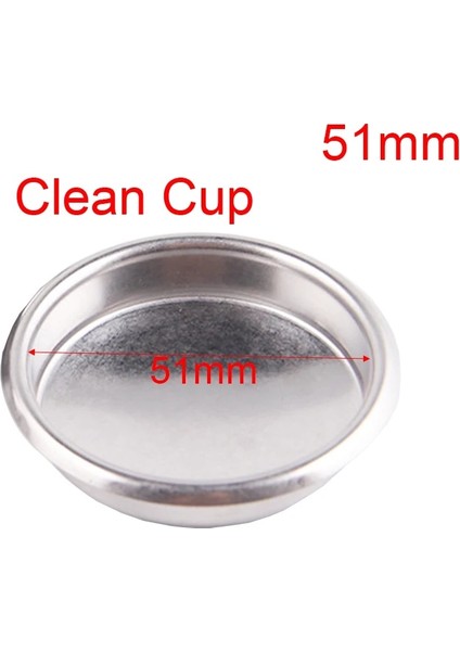 51MM Temiz Kupa Stili 304 Paslanmaz Çelik Kahve Filtre Sepeti Tek 1 Fincan Çift 2 Fincan mm Portafiltre (Yurt Dışından)