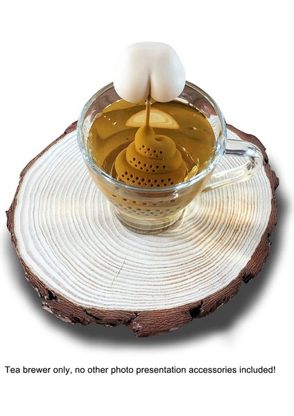 Silikon Çay Demlik Kaka Popo Şekli Çay Difüzör Komik Silikon Çay Demlik Taşınabilir Çay Süzgeç Mutfak Gereçleri (Yurt Dışından) fırsatları