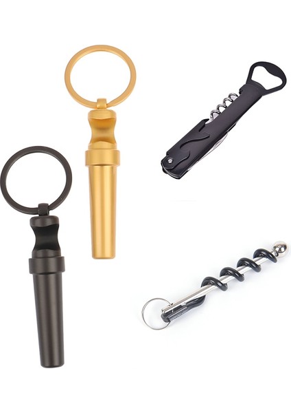 Mavi Stil Çinko Alaşım 3 1 Şişe Açacağı Anahtarlık Açık Taşınabilir Mini Şarap Bira Konservesi Açacağı Ahşap Tirbuşon Mutfak Çok Fonksiyonlu Araçları (Yurt Dışından) indirimleri
