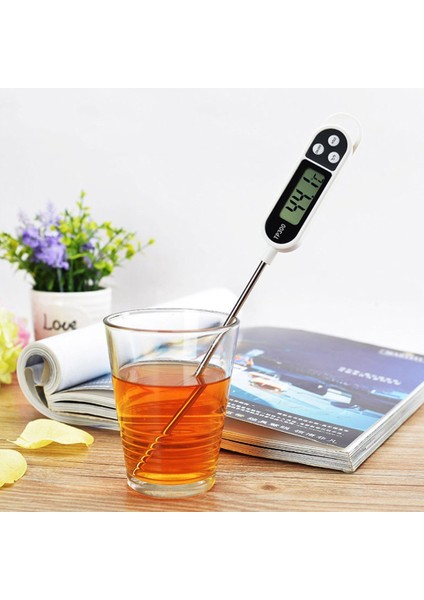 Beyaz Stil Mutfak Dijital Gıda Termometresi Et Barbekü Su Süt Yağı Kolaylık Elektronik Fırın Pişirme Sıcaklık Probu Araçları (Yurt Dışından) fiyatları