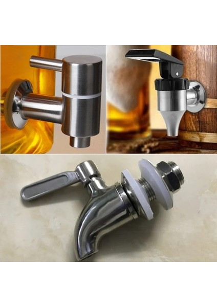 B 12MM Tarzı 1 Parça Paslanmaz Çelik Musluk Ev Varil Fermenter Şarap Bira Içecek Suyu Dispenseri Tıkaç Içecek Buzdolabı Şarap Stoper Için Dokunun (Yurt Dışından) fırsatları