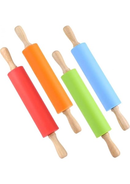 No.2 Tarzı 3X25CM Silikon Oklava Pişirme Kurabiye Bisküvi Fondan Hamur Rulo Pp Yapışmaz Oklava Kabartma Kalıp Dıy Pişirme (Yurt Dışından) modelleri