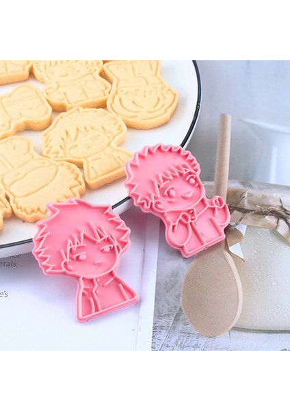 Kutu Stili ile 6 Adet Anime Jujutsu Kaisen Çerez Kesici Seti Pişirme 3D Basın Damgası Embosser Bisküvi Kalıbı Çerez Damgası Kesici Kek Dıy Kalıp (Yurt Dışından) fırsatları