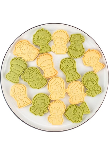 Kutu Stili ile 6 Adet Anime Jujutsu Kaisen Çerez Kesici Seti Pişirme 3D Basın Damgası Embosser Bisküvi Kalıbı Çerez Damgası Kesici Kek Dıy Kalıp (Yurt Dışından) indirimleri