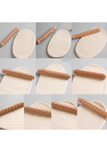 Arnavut Kaldırımı Stili 15CM Kabartma Haddeleme Ristmas Tema Desen Kabartmalı Pasta Fondan Kek Hamur Mutfak Için Oyulmuş Ahşap 3D Rulo (Yurt Dışından) fırsatları
