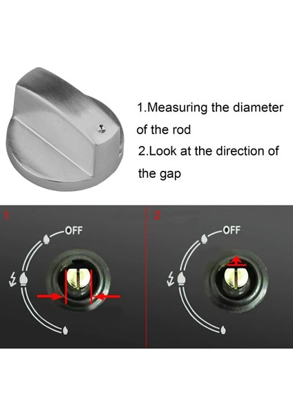 No.2 Tarzı Metal Evrensel Gümüş Gaz Sobası Kontrol Düğmeleri Adaptörleri Fırın Anahtarı Pişirme Yüzeyi Kontrol Kilitleri Faydalı (Yurt Dışından) modelleri