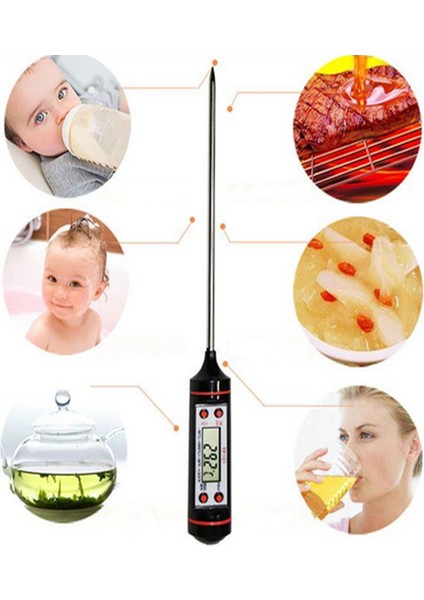Beyaz Stil Yeni Et Termometresi Mutfak Dijital Pişirme Gıda Probu Elektronik Barbekü Pişirme Araçları Sıcaklık Ölçer Göstergesi Aracı (Yurt Dışından) indirimleri
