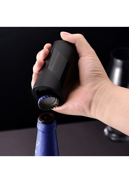 Bir Stil Otomatik Bira Şişe Açacağı Mıknatıs Bira Açacağı Konserve Açacakları Taşınabilir Push Down Şarap Bira Soda Kapak Açacakları Mutfak Bar Aracı Erişimleri (Yurt Dışından) fırsatları