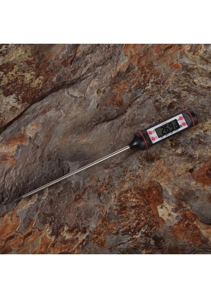 Siyah Stil Dijital Mutfak Termometresi Barbekü Elektronik Pişirme Gıda Sondası Et Su Süt Et Termometresi Mutfak Aletleri (Yurt Dışından) fırsatları