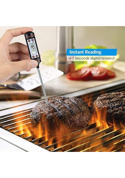 No.1 Tarzı Dijital Et Termometresi Pişirme Gıda Mutfak Barbekü Probu Su Süt Yağı Sıvı Fırın Dijital Sıcaklık Sensörü Ölçer (Yurt Dışından) modelleri