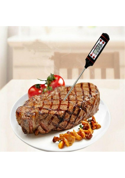 No.1 Tarzı Dijital Et Termometresi Pişirme Gıda Mutfak Barbekü Probu Su Süt Yağı Sıvı Fırın Dijital Sıcaklık Sensörü Ölçer (Yurt Dışından) indirimleri