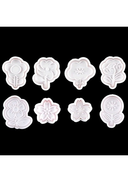 No.7 Tarzı Tamp Bisküvi Kalıp 3D Çiçek Çerez Piston Kesici Pasta Dekorasyon Dıy Gıda Fondan Pişirme Kalıp Aracı (Yurt Dışından) modelleri