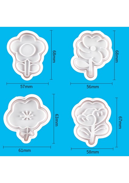 No.7 Tarzı Tamp Bisküvi Kalıp 3D Çiçek Çerez Piston Kesici Pasta Dekorasyon Dıy Gıda Fondan Pişirme Kalıp Aracı (Yurt Dışından) fırsatları