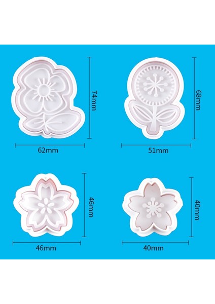 No.7 Tarzı Tamp Bisküvi Kalıp 3D Çiçek Çerez Piston Kesici Pasta Dekorasyon Dıy Gıda Fondan Pişirme Kalıp Aracı (Yurt Dışından) indirimleri