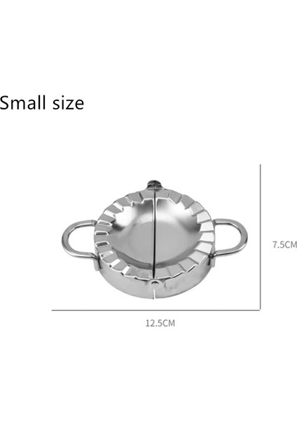 Küçük Köfte Tarzı Hamur Kalıp Jiaozi Maker Paslanmaz Çelik El Hamur Baskı Daire Rulo Makinesi Mutfak Pizza Pasta Kesiciler Pişirme Araçları (Yurt Dışından)