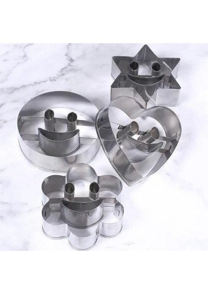 4 Adet Tarzı Miley Kurabiye Kesici Bisküvi Kalıbı Paslanmaz Çelik Fondan Kek Kalıbı Pişirme Araçları Şeker Bisküvi Kalıbı Kurabiye Aracı Pasta Aracı (Yurt Dışından) fırsatları