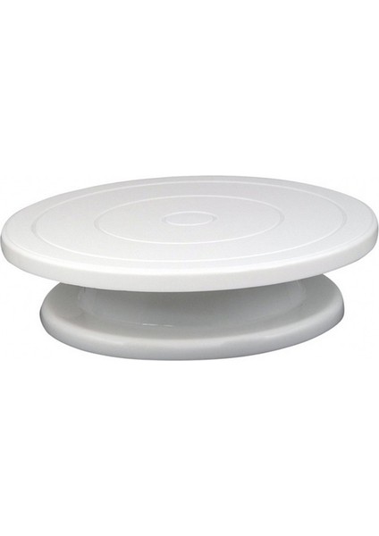 Beyaz Stil Plastik Kek Pikap Döner Kek Parlatıcı Araçları Hamur Bıçağı Dekorasyon Kremalı Kek Standı Döner Tabla Dıy Pişirme Kek Standı (Yurt Dışından)