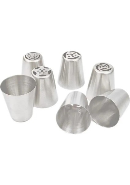 7 Adet Tarzı Ream Pasta Dekorasyon Ipuçları Seti Paslanmaz Çelik Rus Lale Buzlanma G Kek Nozulları Cupcake Pişirme Araçları (Yurt Dışından) fiyatları