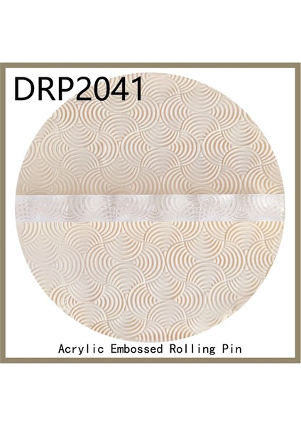 DRP2041 Stili 1.0 İNÇX11.6 Inç Fondan Dekorasyon Yapışmaz Pim Şekerli Kurabiye Kil ve Sanat Projeleri Için Harika Akrilik 3D Desenli Kabartmalı Haddeleme (Yurt Dışından)
