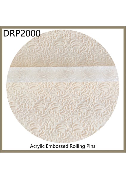DRP2041 Stili 1.0 İNÇX11.6 Inç Fondan Dekorasyon Yapışmaz Pim Şekerli Kurabiye Kil ve Sanat Projeleri Için Harika Akrilik 3D Desenli Kabartmalı Haddeleme (Yurt Dışından)