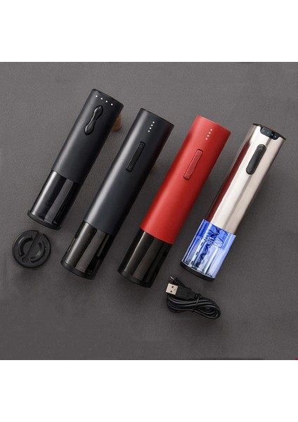 Kuru Pil Stili B Stili USB Şarj Edilebilir Elektrikli Şarap Açacağı Folyo Kesici Otomatik Tirbuşon Şarj Edilebilir Elektrikli Şişe Açacağı Scrapbooking Setleri (Yurt Dışından) modelleri