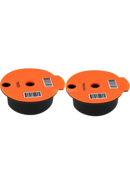 60ML ve 180ML Stili Bo-Sch Makinesi Tassim Için 60MLML Yeniden Kullanılabilir Kahve Kapsülleri Silikon Kapaklı Kahve Kaşığı Doldurulabilir Kahve Kapsül Pod (Yurt Dışından)
