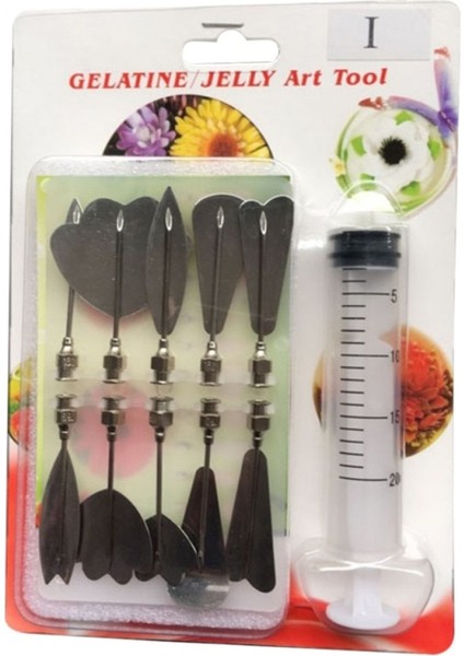 Ben Stil Kek Dıy Tooludding Nozul +1 Şırınga Aracı 3D Jöle Çiçek Kek Jello Jelatin Sanat Aracı Rusya Nozul (Yurt Dışından)