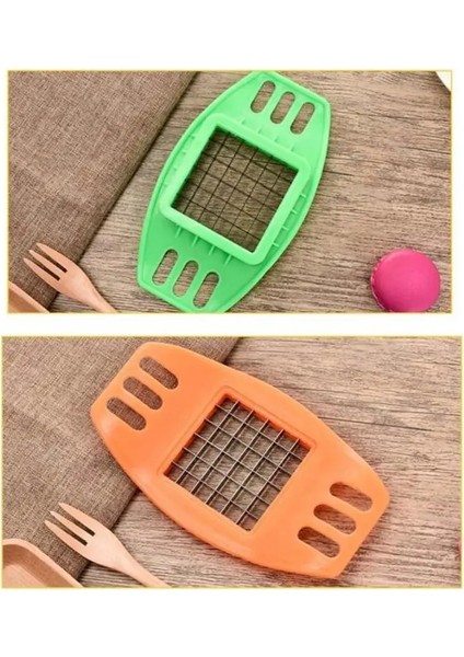 Yeşil Stil Patates Kızartması Şeritler Halinde Patates Kızartması Araçları Ev Çok Fonksiyonlu Dilimleme Patates Makinesi Pratik Mutfak Diy Alet Yeni (Yurt Dışından) fırsatları