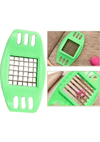 Yeşil Stil Patates Kızartması Şeritler Halinde Patates Kızartması Araçları Ev Çok Fonksiyonlu Dilimleme Patates Makinesi Pratik Mutfak Diy Alet Yeni (Yurt Dışından) indirimleri