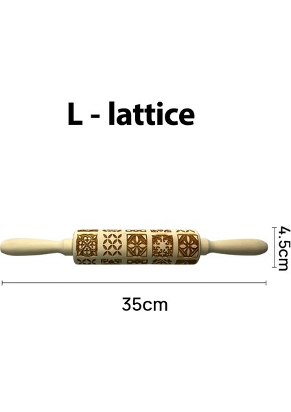 L-Kafes Stili Kabartmalı Ahşap Oklava Oyulmuş Kabartma Oklava Noel Kar Tanesi Çiçek Desenli Kabartmalı Kurabiye Pişirme Için (Yurt Dışından)