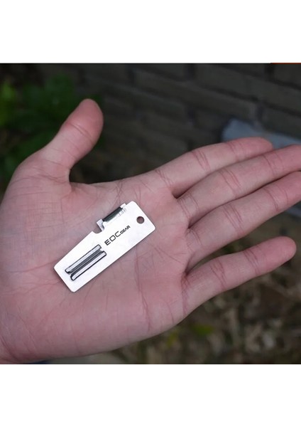 1 Adet Paslanmaz Çelik Edc Cep Çok Aracı Açık Konserve Açacağı Meyve Çok Soyucu Kesici 2 "çift Soyucu (Yurt Dışından)