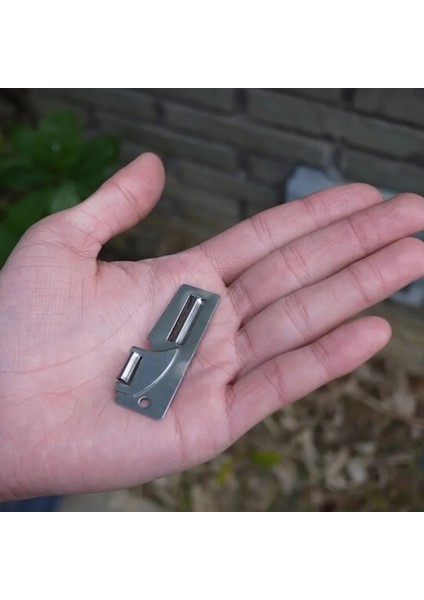 1 Adet Paslanmaz Çelik Edc Cep Çok Aracı Açık Konserve Açacağı Meyve Çok Soyucu Kesici 2 "çift Soyucu (Yurt Dışından)