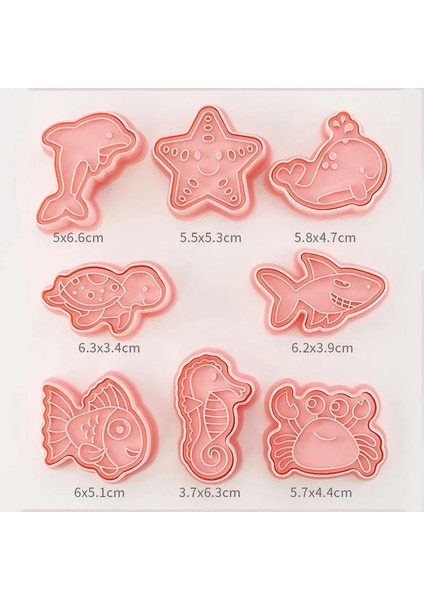 Et Okyanus Hayvan 3D Karikatür Kurabiye Kalıbı Bisküvi Kesici Pullar Dıy Fondan Piston Kek Araçları Mutfak Pişirme Pasta Bakeware (Yurt Dışından) modelleri