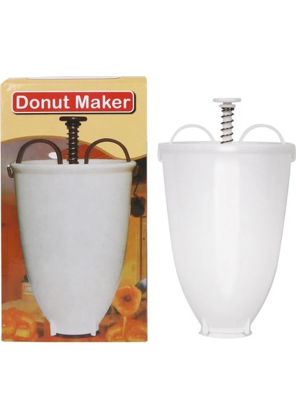 Beyaz Stil Çörek Kalıbı Kolay Hızlı Taşınabilir Çörek Makinesi Manuel Waffle Dağıtıcı Çörek Makinesi Arapça Waffle Plastik Hafif Derin Kızartma (Yurt Dışından)