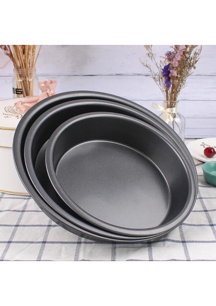Kek Kürek Stili Mutfak Aletleri Yapışmaz Pizza Tavası Bakeware Karbon Çelik Pizza Tabağı Yuvarlak Derin Dzza Kalıp Tepsi Kalıp Mutfak Pişirme Araçları (Yurt Dışından) modelleri