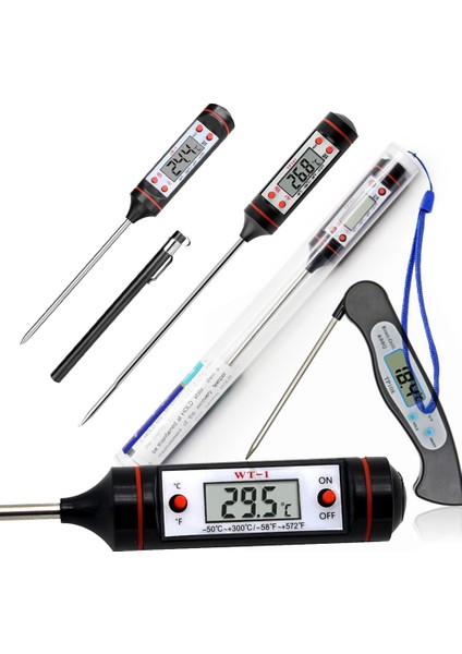 Jr-1 Tarzı Mutfak Dijital Gıda Termometresi Et Barbekü Su Süt Yağı Kolaylık Elektronik Fırın Pişirme Sıcaklık Probu Araçları (Yurt Dışından) fiyatları