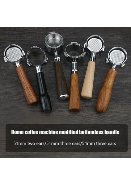 53 mm Tarzı Kahve Dipsiz Portafilter 51 mm Delonghi Filtre Için 54 mm Breville Yedek Filtre Sepeti Kahve Aksesuarları (Yurt Dışından) modelleri