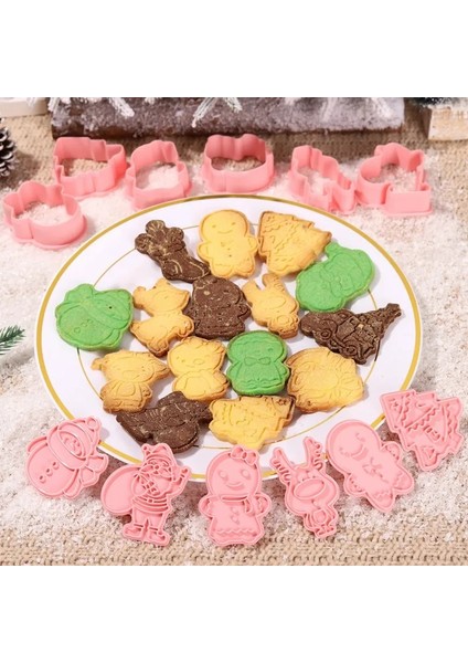 B Tarzı Dıy Karikatür Bisküvi Kalıp Noel Kurabiye Kesiciler Noel Kalıpları Abs Plastik Pişirme Kalıbı Çerez Araçları Kek Dekorasyon Araçları (Yurt Dışından) modelleri
