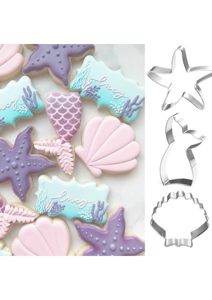 Hipokampus Tarzı 1 Takım Denizkızı Kuyruğu Kurabiye Kalıpları Starfell Bisküvi Ekmek Kesici Fondan Doğum Günü Partisi Cupcake Dekor Için Dıy Pişirme Araçları (Yurt Dışından) fırsatları