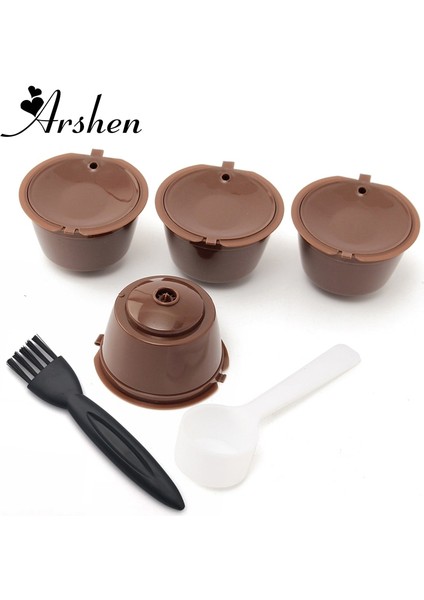 Turuncu Tarzı Et Dolce Gusto Plsatic Doldurulabilir Kahve Kapsül Filtre Cu Times Yeniden Kullanılabilir Kaşık Fırça Uyumlu Nescafe Dolce Gusto (Yurt Dışından) fiyatları
