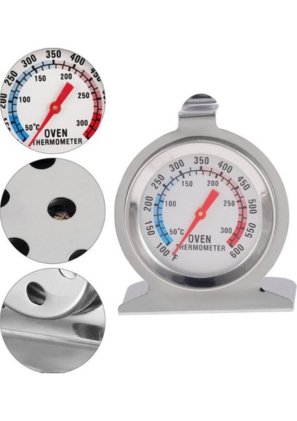 50-300 Santigrat Tarzı ℃ Mutfak Yemek Sıcaklığı Paslanmaz Çelik Fırın Ocak Termometresi Ayakta Kadran Sıcaklık Göstergesi Mini Izgara Termometresi (Yurt Dışından) fiyatları