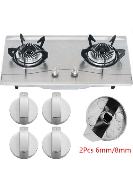 45-8mm Tarzı Evrensel Mutfak Ocak Gaz Sobası Fırın Ocak Değiştirme Kontrol Düğmeleri Metal Döner Anahtar Tencere Parçaları (Yurt Dışından)