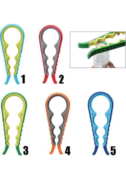 No.2 Tarzı 1 Adet Kapak Kavanoz Açacağı 4 1 Kullanışlı Vidalı Kapak Kavanoz Açacakları Çok Amaçlı Konserve Açacağı Şişe Kapağı Kavrama Anahtarı Şişe Mutfak Aletleri (Yurt Dışından)
