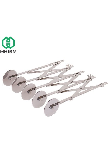 3 Tekerlek Stili Paslanmaz Çelik Tekerlekler Kesici Ayarlanabilir Hamur Bölücü Yan Makaralı Bıçak Pasta Bıçağı Pizza Soyucu Mutfak Bakeware Araçları (Yurt Dışından)